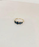 Meadowlark - Signature 5 Stone Ring - 9ct Yellow Gold & Blue Sapphire