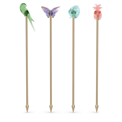 Swarovski - Jungle Beats Cocktail Stirrers Andoki Set