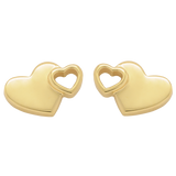 Karen Walker Exploding Heart Studs - 9ct Gold