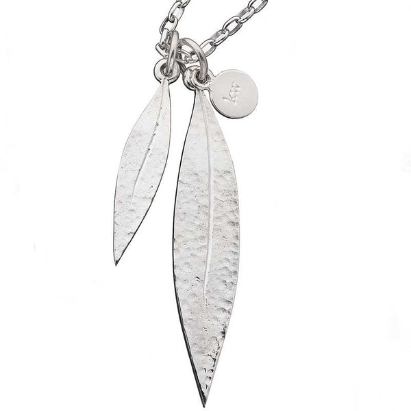 Karen Walker Double Leaf Pendant - Silver