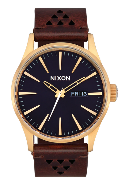 Nixon - Sentry Leather Gold / Indigo/ Brown