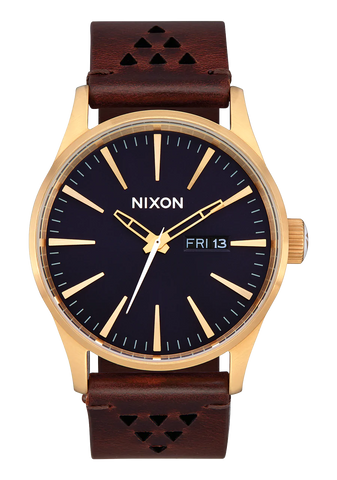 Nixon - Sentry Leather Gold / Indigo/ Brown