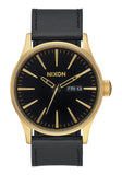 Nixon Sentry Leather - Gold / Black