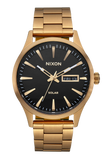 Nixon - Sentry Solar Stainless Steel All Gold/Black