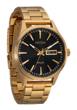 Nixon - Sentry Solar Stainless Steel All Gold/Black