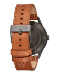 Nixon - Sentry Solar Leather Gunmetal