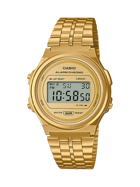 Casio - Vintage Digital Round Gold Watch