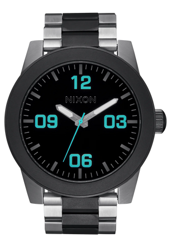 Nixon - Corporal Stainless Steel Watch - Silver/Gunmetal