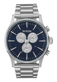 Nixon Sentry Chrono - Silver / Blue Sunray