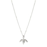 Najo - Silver Hanging Leaf Necklace