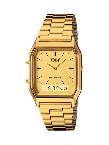 Casio - Dress Duo Gold Tone Watch