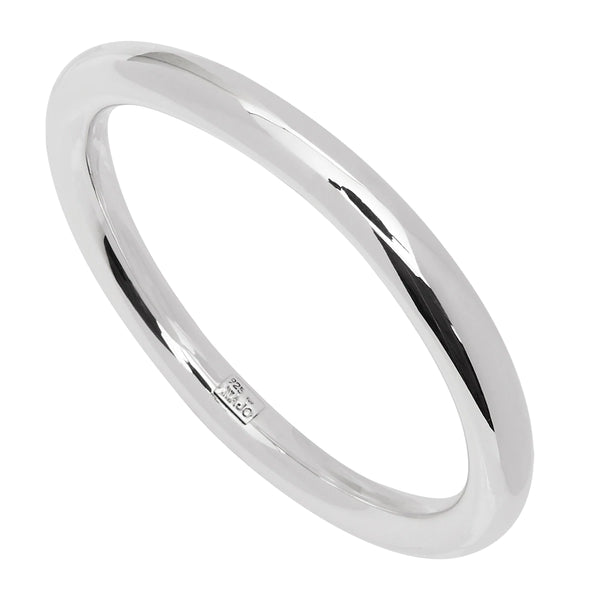 Najo - 8mm Silver Golf Bangle - 64mm