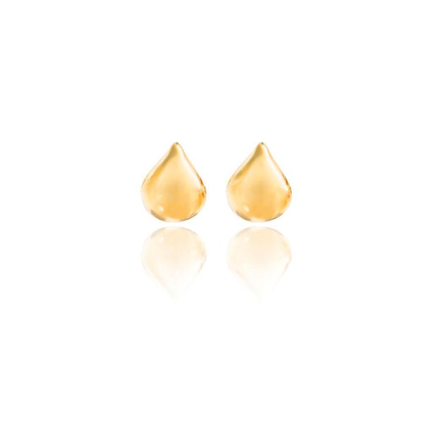 Boh Runga Droplet Studs - 9ct Yellow Gold