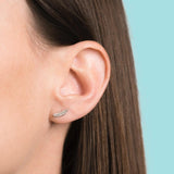 Boh Runga Miromiro Feather Studs - Sterling Silver