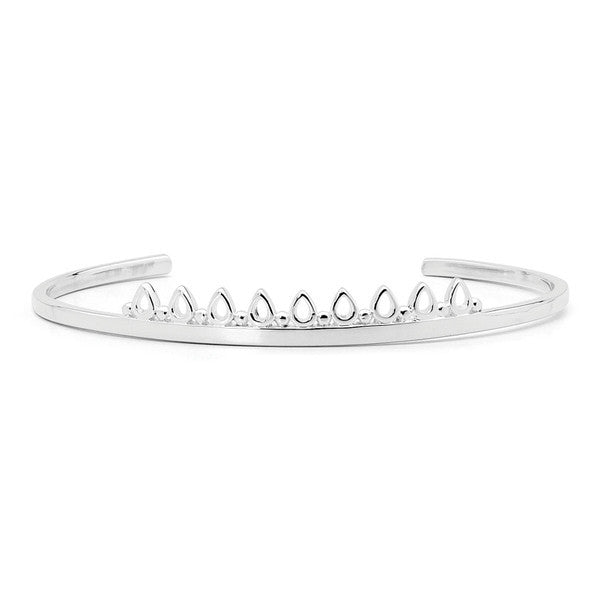 Fern Silver Bangle