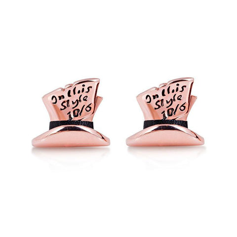 Disney Alice in Wonderland Mad Hatter Stud Earrings