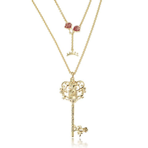 Couture Kingdom Disney Princess Beauty and the Beast Key Necklace