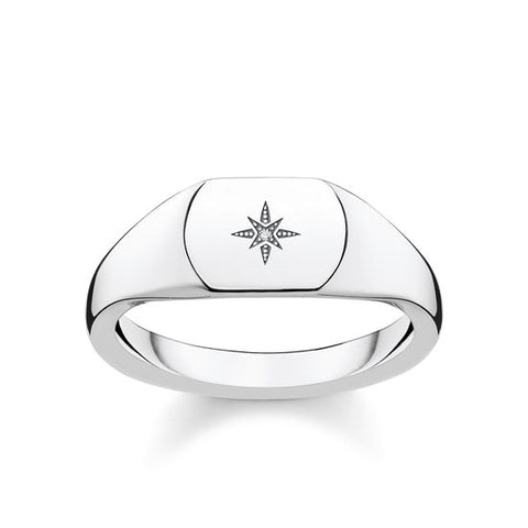 Thomas Sabo Nostalgic Vintage Star Ring - Size 56