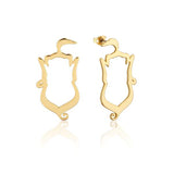 Disney Aladdin Genie Outline Earrings