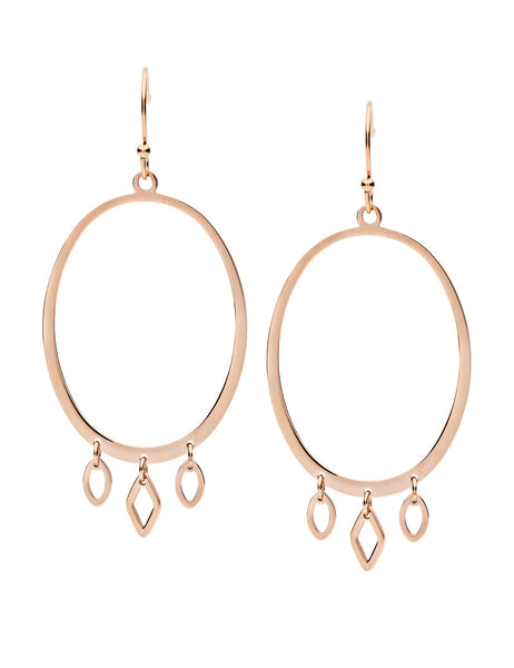 Odyssey Earrings Rose Gold Plate