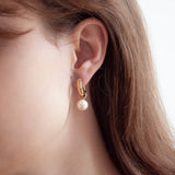 Najo - Ms Perla Yellow Gold Plated Earring