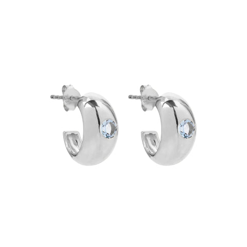 Najo - Cosmic Blue Topaz Stud Earring