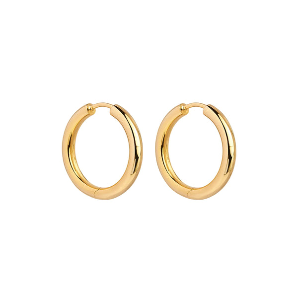 Najo - Subtle Huggie Earring Yellow Gold