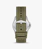 Fossil - Bronson Three-Hand Date Olive Nylon Watch