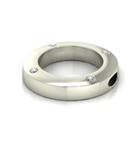 Love In A Jewel Circle Of Love Pendant - Silver With Crystals