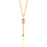 9CT GOLD PETITE ARROW PENDANT