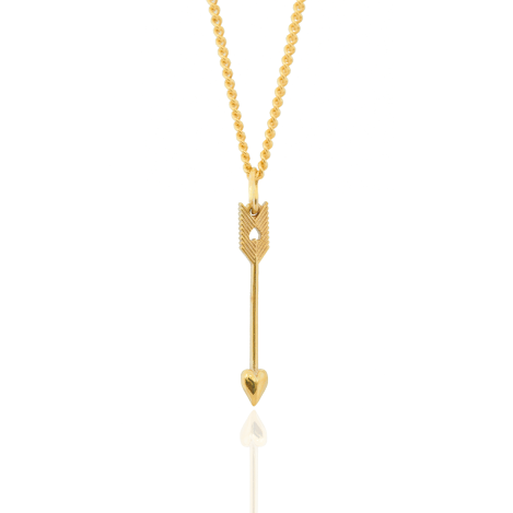 9CT GOLD PETITE ARROW PENDANT