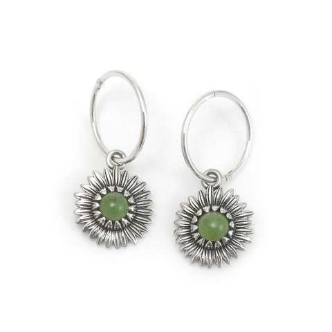 Nick Von K - Daisy Earrings - Greenstone