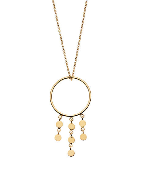 Bliss Yellow Gold Silver Necklace