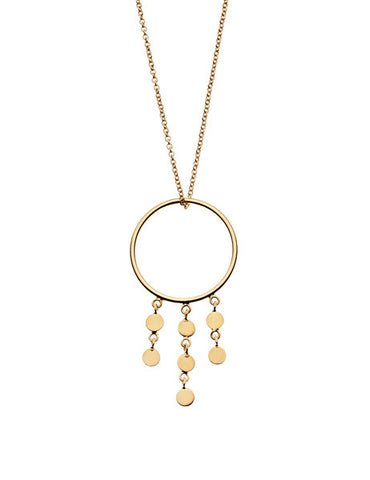 Bliss Yellow Gold Silver Necklace