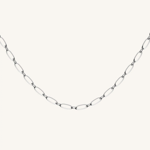 Rosefield - Oval Necklace Silver