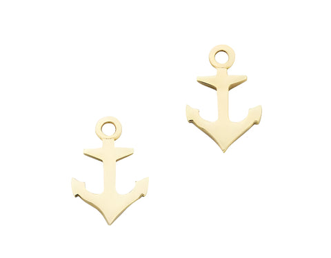 Karen Walker Mini Anchor Studs - 9ct Gold