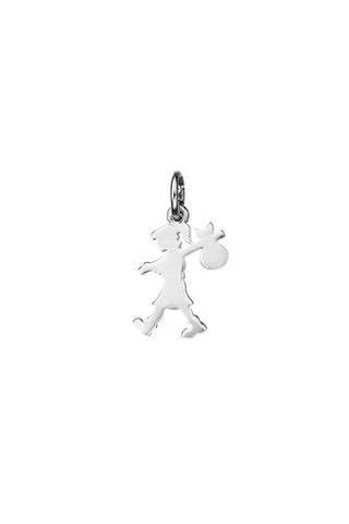 Karen Walker Small Runaway Girl Charm - Silver