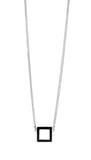 Karen Walker Ignition Necklace - Silver, Black Enamel