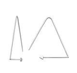 Karen Walker Equilateral Hoops - Silver