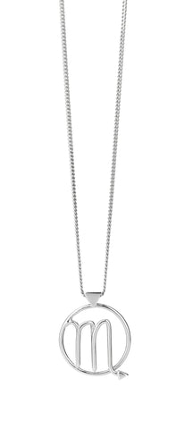 Karen Walker Zodiac Pendant - Scorpio - Silver