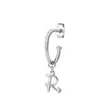 Karen Walker Single Initial Hoop - R