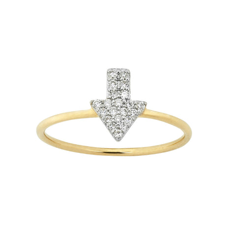 Karen Walker 9ct & Diamond Superfine Arrow Ring