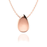 Love In A Jewel Love Drop Pendant - 9ct Rose Gold, Plain