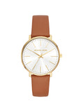 Michael Kors - Pyper Gold-Tone Leather Watch