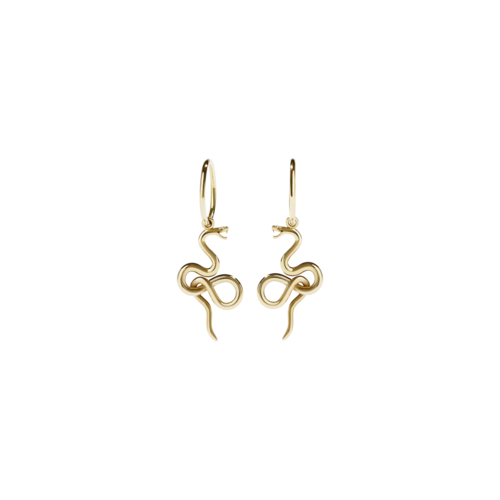 Meadowlark - Medusa Endless Hoops Pair - Gold Plated