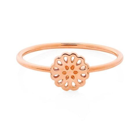 Boh Runga Lotus Ring - 9ct Rose Gold, Size Q