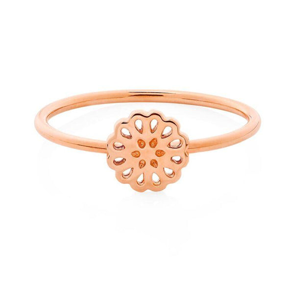 Boh Runga Lotus Ring - 9ct Rose Gold, Size K