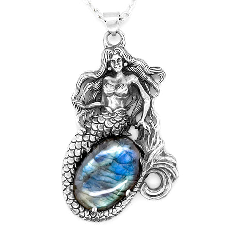 Nick Von K - One-off Mermaid Pendant With Labradorite