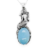 Nick Von K - One-off Mermaid Pendant with Aquamarine