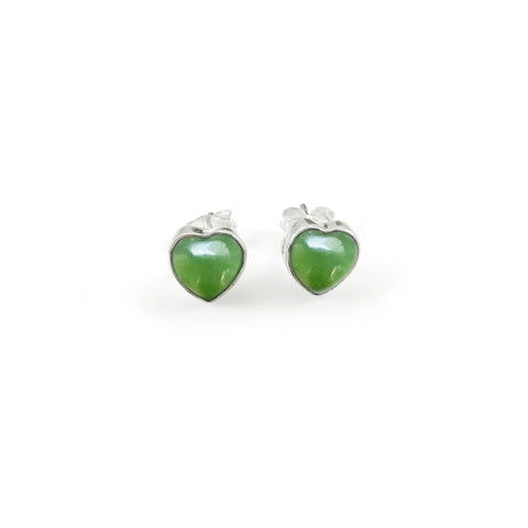 Nick Von K - Pounamu Heart Studs